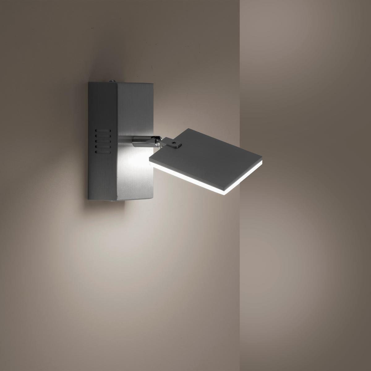 LED-STRAHLER PURE-MIRA 20/7,5/9,7 cm   - Alufarben, Design, Kunststoff/Metall (20/7,5/9,7cm) - Neuhaus PURE
