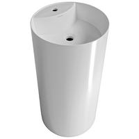 WASCHBECKEN 44/87/44 cm  - Weiß Hochglanz/Weiß, Basics, Stein (44/87/44cm) - Dieter Knoll