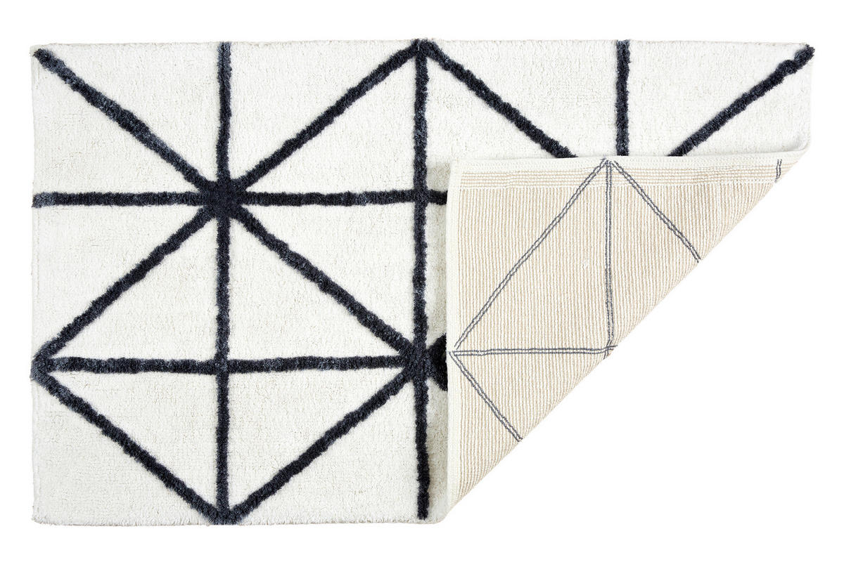 BADTEPPICH Weiß 60/90 cm  - Weiß, Basics, Textil (60/90cm) - Schöner Wohnen
