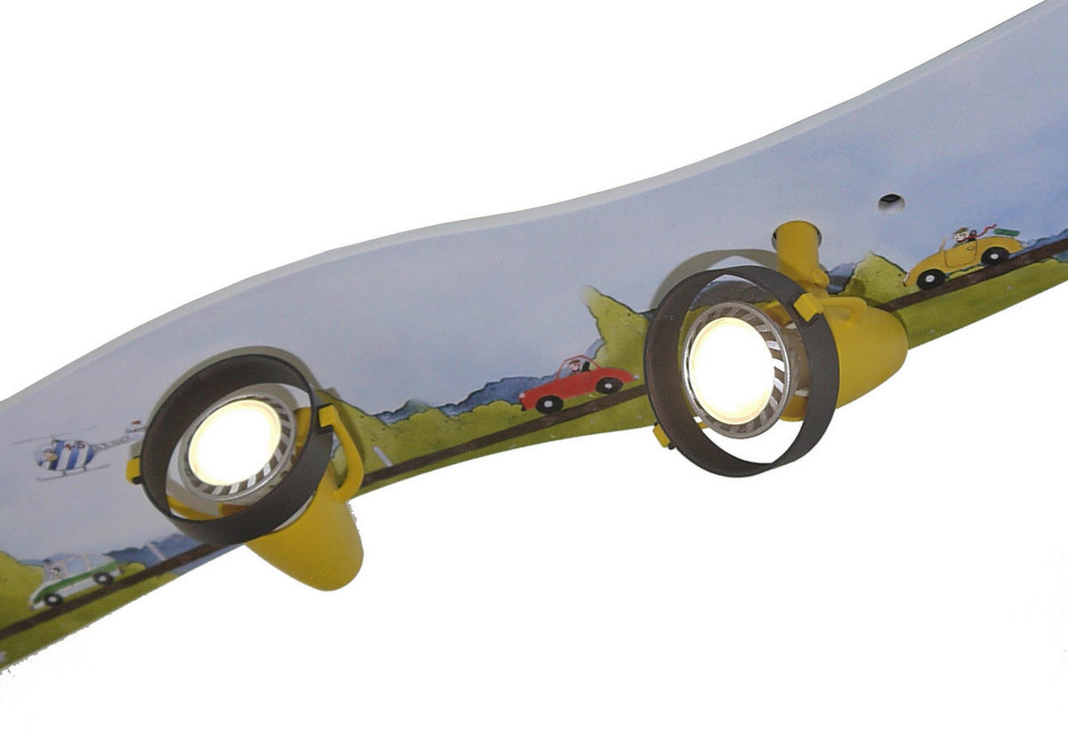 KINDERDECKENLEUCHTE 115/18/15 cm   - Multicolor, LIFESTYLE, Holz/Kunststoff (115/18/15cm) - Niermann