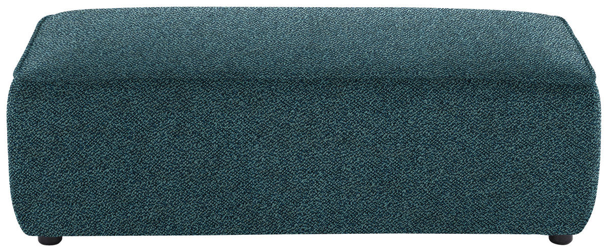 ECKSOFA in Flachgewebe Blau  164/341 cm  - Blau/Schwarz, Design, Kunststoff/Textil (164/341cm) - W.Schillig
