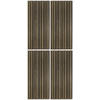 AKUSTIKPANEEL TEAKHOLZ DUNKEL 4-er Set  - Dunkelbraun, MODERN, Holz (52/120cm)