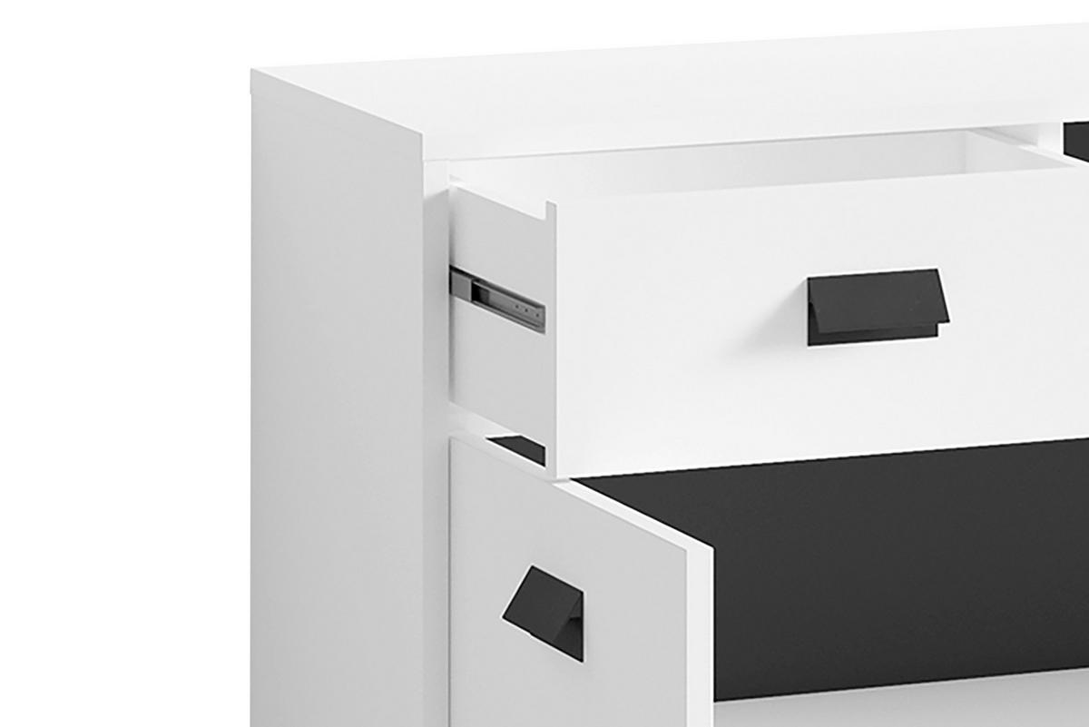 UNTERSCHRANK 80,5/77,5/31 cm   - Schwarz/Weiß, MODERN, Holzwerkstoff/Kunststoff (80,5/77,5/31cm) - MID.YOU