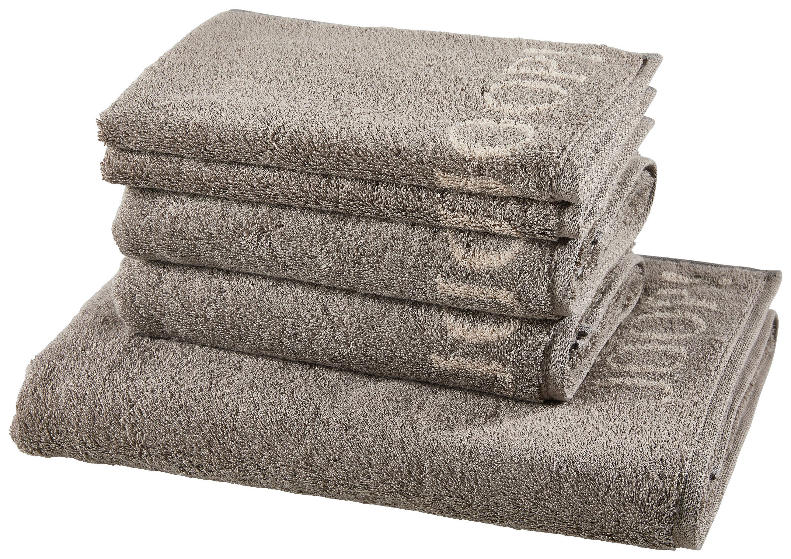 FROTTIERSET Grau 5-teilig  - Grau, Basics, Textil - Joop!