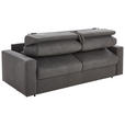 SCHLAFSOFA Webstoff Graphitfarben  - Schwarz/Graphitfarben, KONVENTIONELL, Kunststoff/Textil (218/84/98cm) - Novel