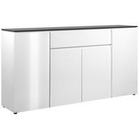 SIDEBOARD  in 177,5/92/40 cm  - Chromfarben/Weiß Hochglanz, Design, Holzwerkstoff/Kunststoff (177,5/92/40cm) - Livetastic