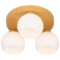 STROPNÉ SVIETIDLO, 40/18 cm  - biela/farba duba, Trend, kov/sklo (40/18cm) - Nouvel