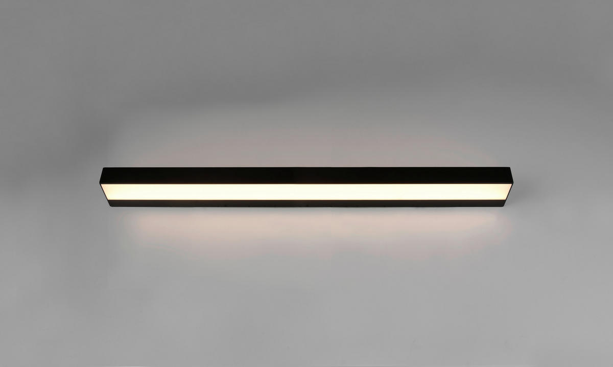 BADEZIMMER-WANDLEUCHTE   - Chromfarben/Schwarz, Basics, Kunststoff/Metall (3,6/90/8cm) - Trio Leuchten
