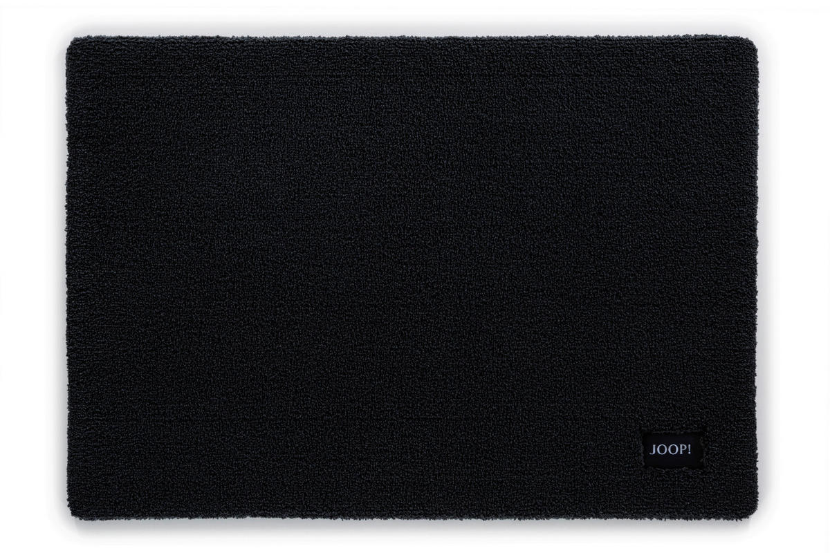 BADEMATTE Schwarz 60/90 cm  - Schwarz, Basics, Textil (60/90cm) - Joop!