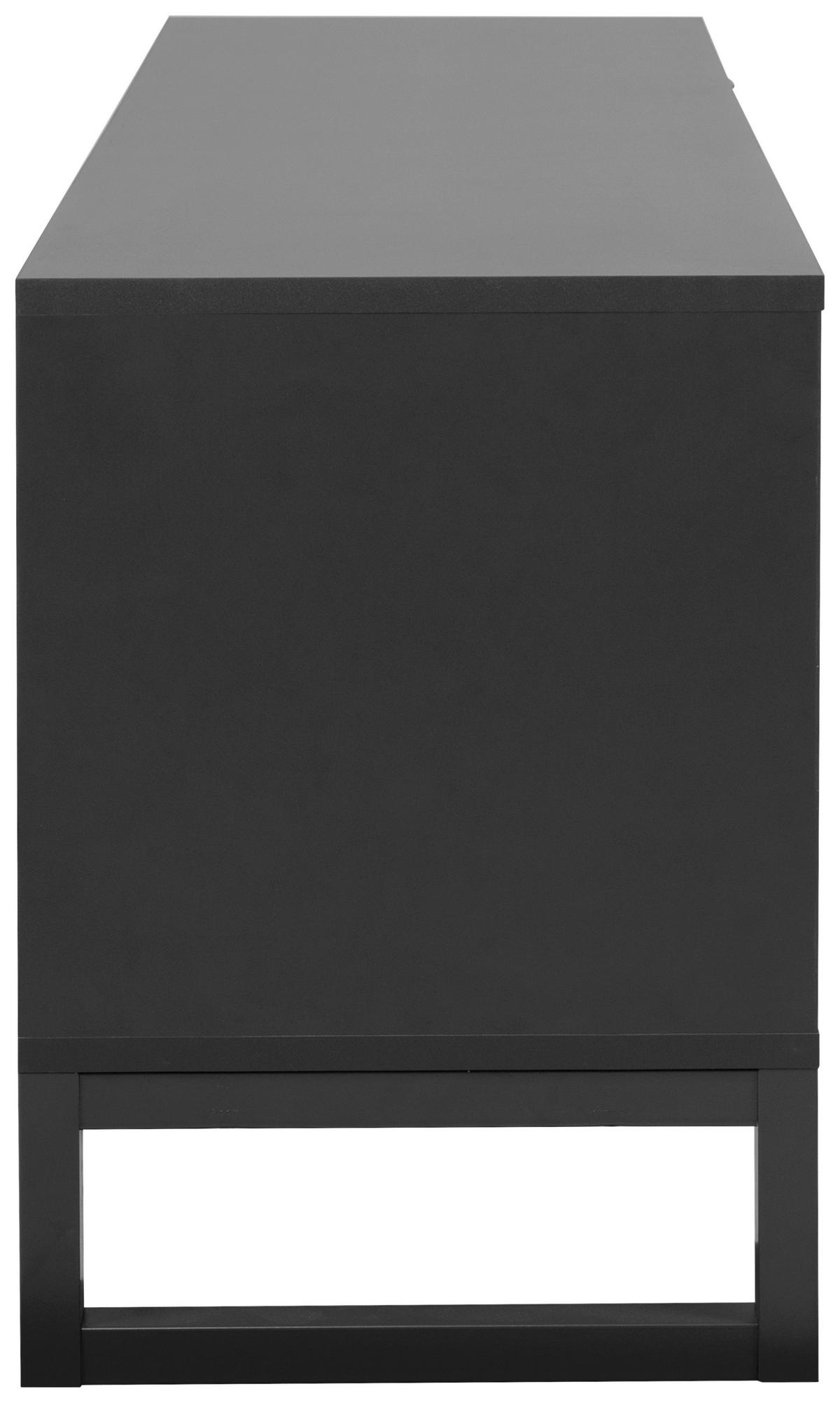 KOMODA POD TELEVIZI, antracitová,  - antracitová, Design, kompozitní dřevo/plast (160/56/40cm) - MID.YOU