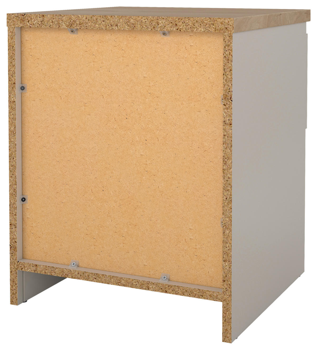 NOČNÍ STOLEK, barvy dubu, kašmírová, 40,4/49,5/40 cm - barvy dubu/kašmírová, Basics, kompozitní dřevo (40,4/49,5/40cm) - Boxxx