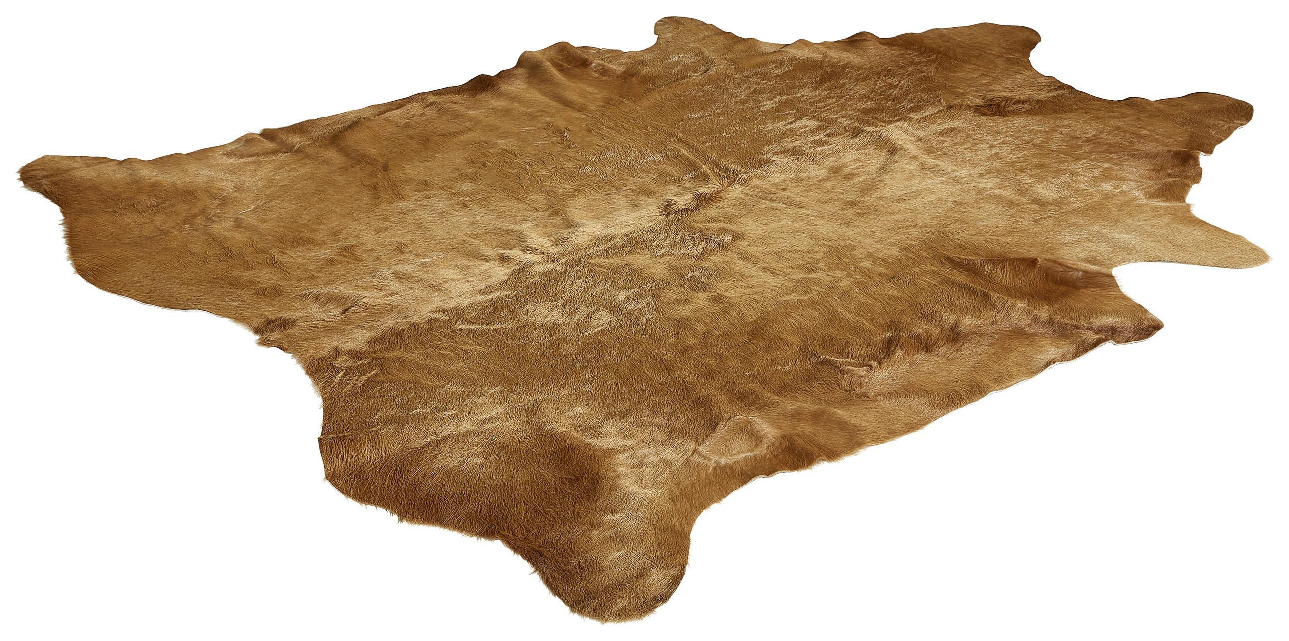 HOVÄDZIA KOŽUŠINA, 160/250 cm, prírodná farba, béžová - prírodná farba/béžová, Basics, koža/kožušina (160/250cm) - Linea Natura