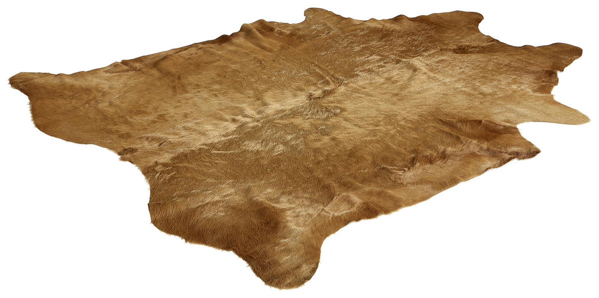 HOVĚZÍ KOŽEŠINA, 160/250 cm, přírodní barvy, béžová - přírodní barvy/béžová, Basics, kožešina/kůže (160/250cm) - Linea Natura