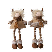 SEDIACIA FIGÚRKA - hnedá, Basics, textil (17/13/33cm)