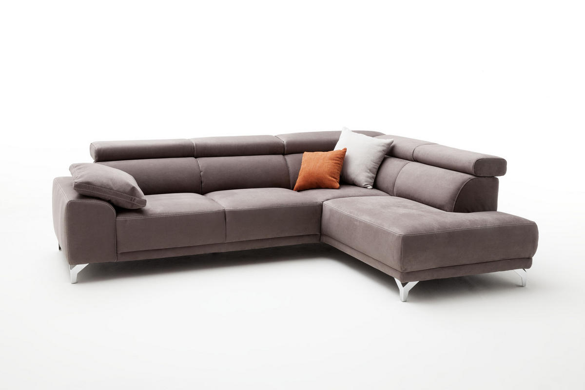 SEDEŽNA GARNITURA, mikrovlakna antracit  - antracit, Moderno, tekstil (274/209cm) - Pure Home Lifestyle