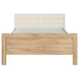 BETT 140/200 cm  in Champagner, Sonoma Eiche  - Champagner/Sonoma Eiche, Design (140/200cm) - Novel