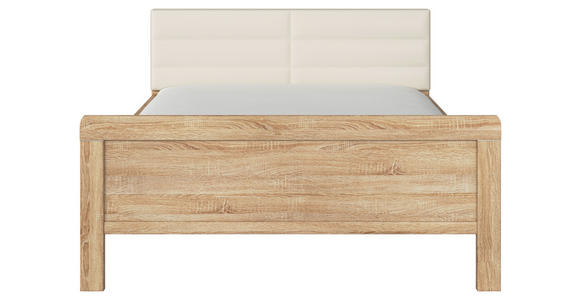 BETT 140/200 cm  in Champagner, Sonoma Eiche  - Champagner/Sonoma Eiche, Design (140/200cm) - Novel