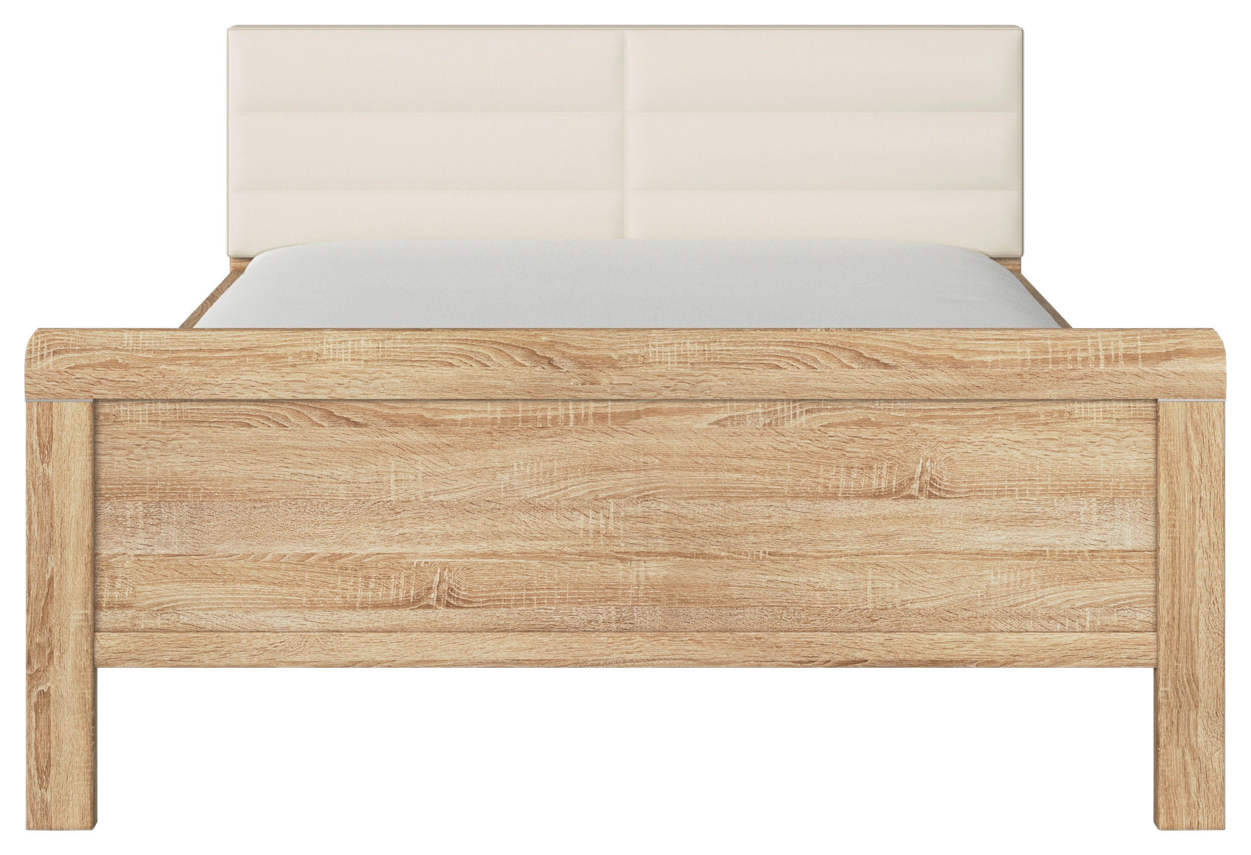 BETT 160/200 cm  in Champagner, Sonoma Eiche  - Champagner/Sonoma Eiche, Design (160/200cm) - Novel