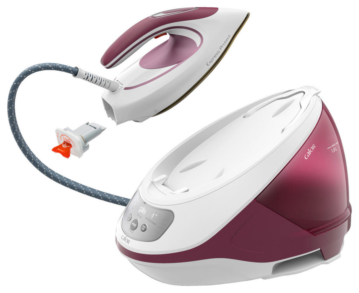 DAMPFBÜGELSTATION - Brombeere/Weiß, Basics (24,3/29,4/39,8cm) - Tefal