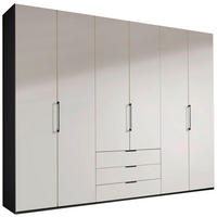 OMARA S KLASIČNIMI VRATI, barve grafita  - črna/barve grafita, Konvencionalno, kovina/leseni material (200/236/58cm) - Novel