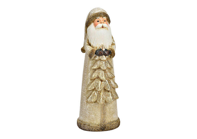 DEKO-NIKOLAUS  - Champagner, Basics, Kunststoff (7/20/7cm) - X-Mas