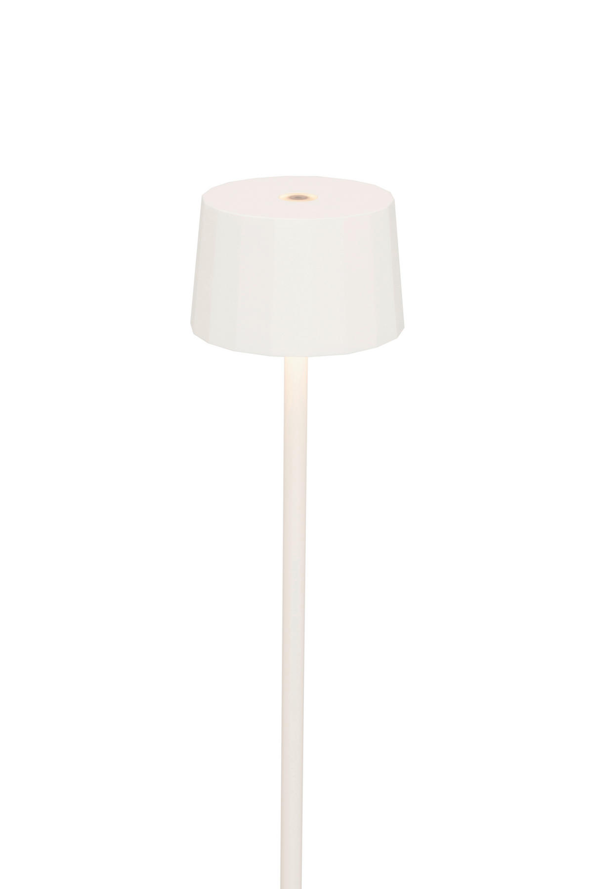 AKKU-STEHLEUCHTE - Weiss, Design, Kunststoff/Metall (16/120cm) - Dieter Knoll