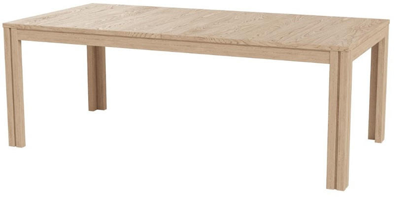 MATBORD 200-356/100/73 cm massivt trä, delar i massivt trä  trä utdragbar, finns i olika träslag rektangulär ek Bianco  - ek Bianco, Klassisk, trä (200-356/100/73cm) - Skovby