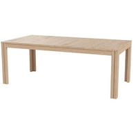 MATBORD 200-356/100/73 cm massivt trä, delar i massivt trä  trä utdragbar, finns i olika träslag rektangulär ek Bianco  - ek Bianco, Klassisk, trä (200-356/100/73cm) - Skovby