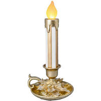 LED-KERZE  - Goldfarben/Weiß, LIFESTYLE, Kunststoff (18,2/37,5/17,1cm) - X-Mas