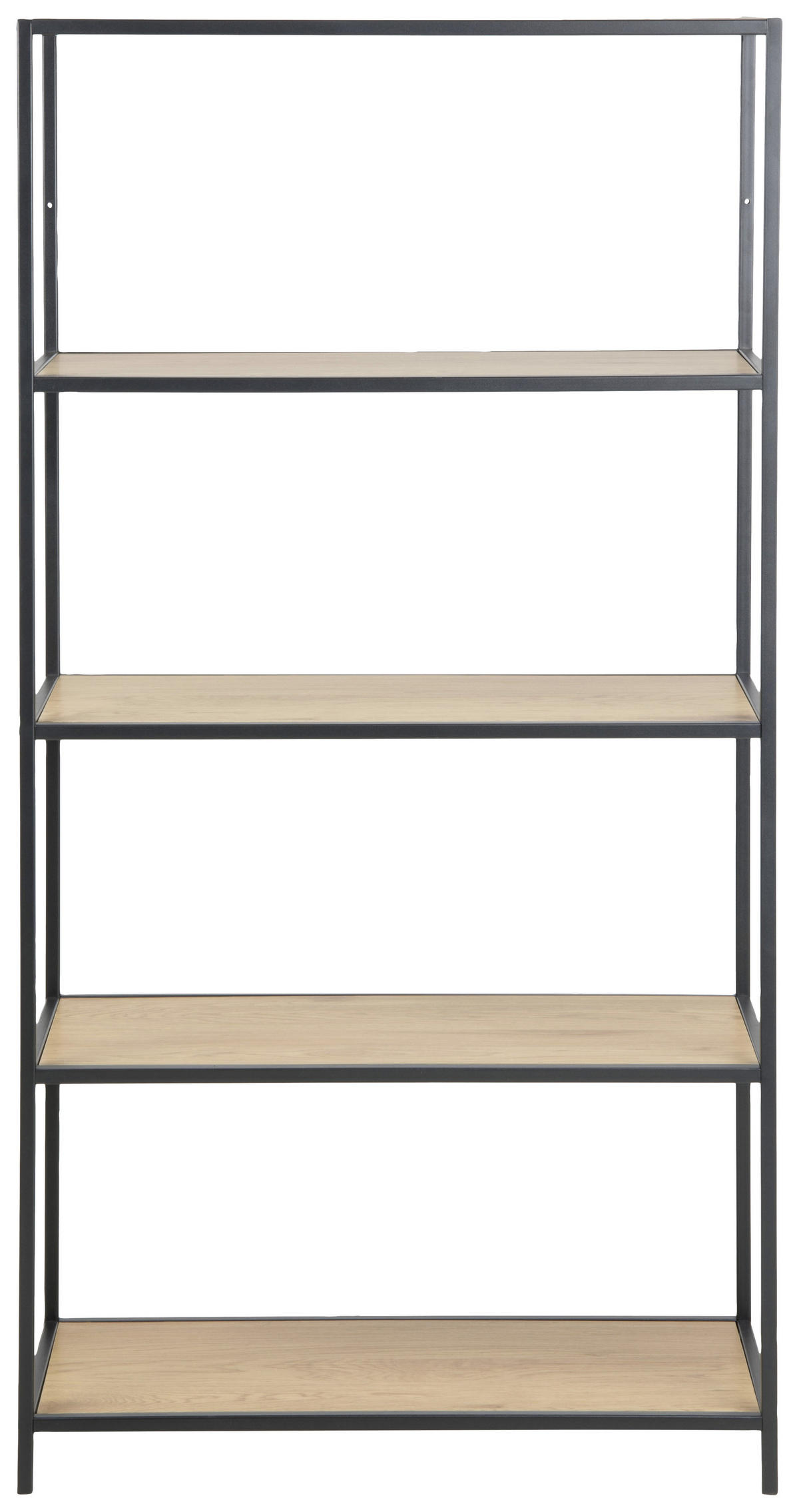 REGAL Eichefarben  - Eichefarben/Schwarz, Trend, Holzwerkstoff/Metall (77/150/35cm) - MID.YOU