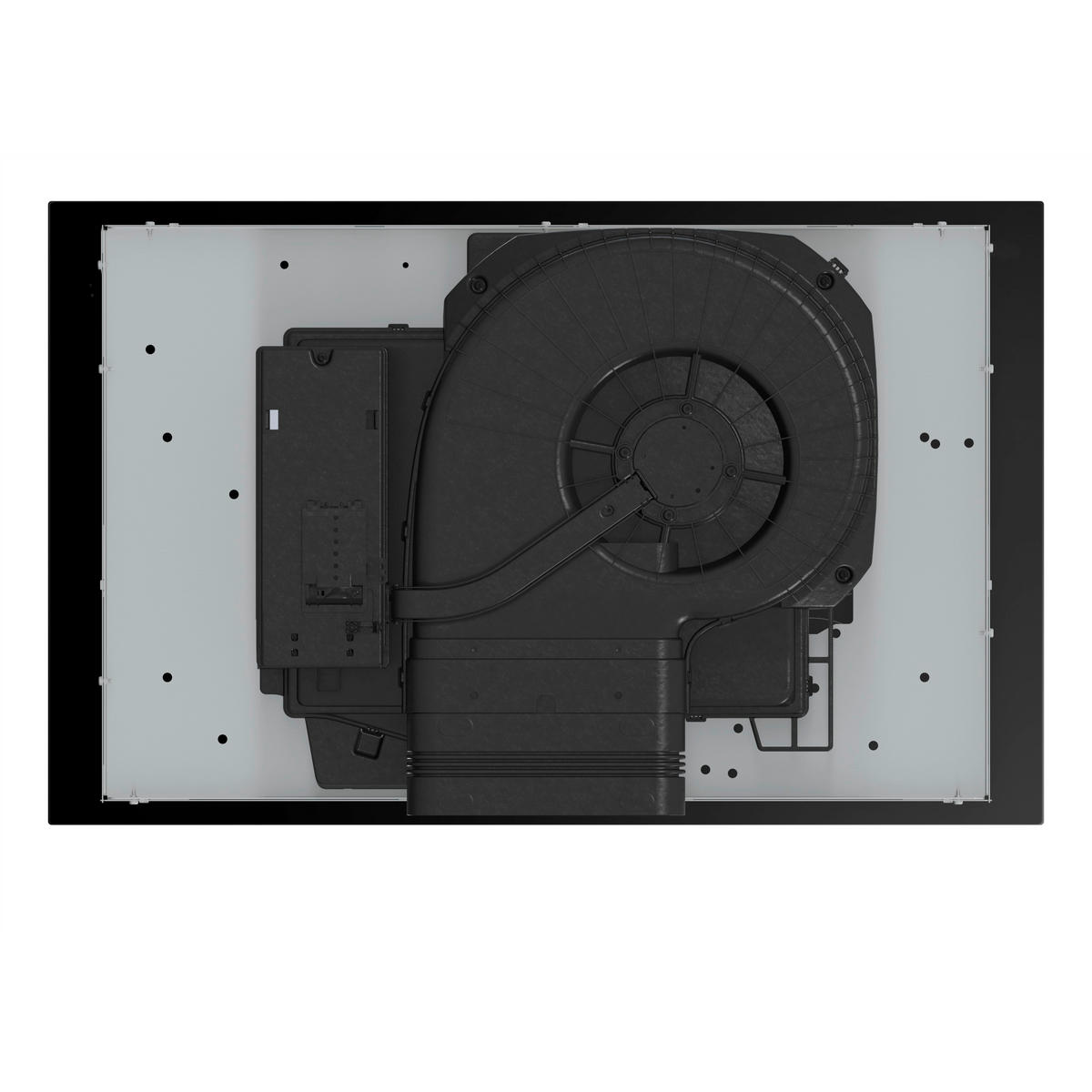 KOCHFELD-DUNSTABZUG-KOMBI HEH8443BSCWF1  - Schwarz, Basics, Glas/Metall (83/23,3/52cm) - Hisense