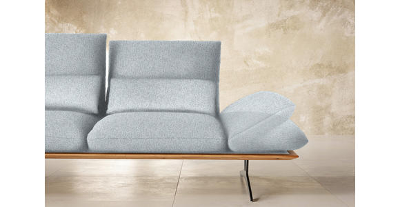 ECKSOFA in Flachgewebe Hellgrau 159/314 cm - Hellgrau/Schwarz, Design, Holz/Textil (159/314cm) - Dieter Knoll