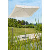 SLUNEČNÍK 120/225/180 cm - bílá/přírodní barvy, Basics, kov/textil (120/225/180cm)