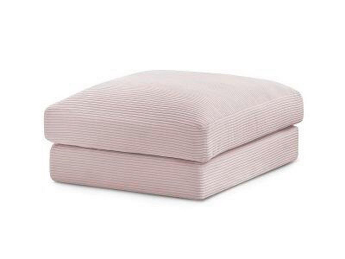 HOCKER LEONARD Cord Lila  - Lila/Schwarz, MODERN, Kunststoff/Textil (86/43/86cm)