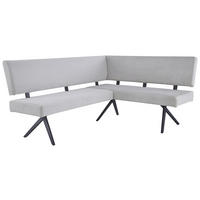 ECKBANK 190/150 cm  in Beige  - Beige/Schwarz, KONVENTIONELL, Textil/Metall (190/150cm) - MID.YOU
