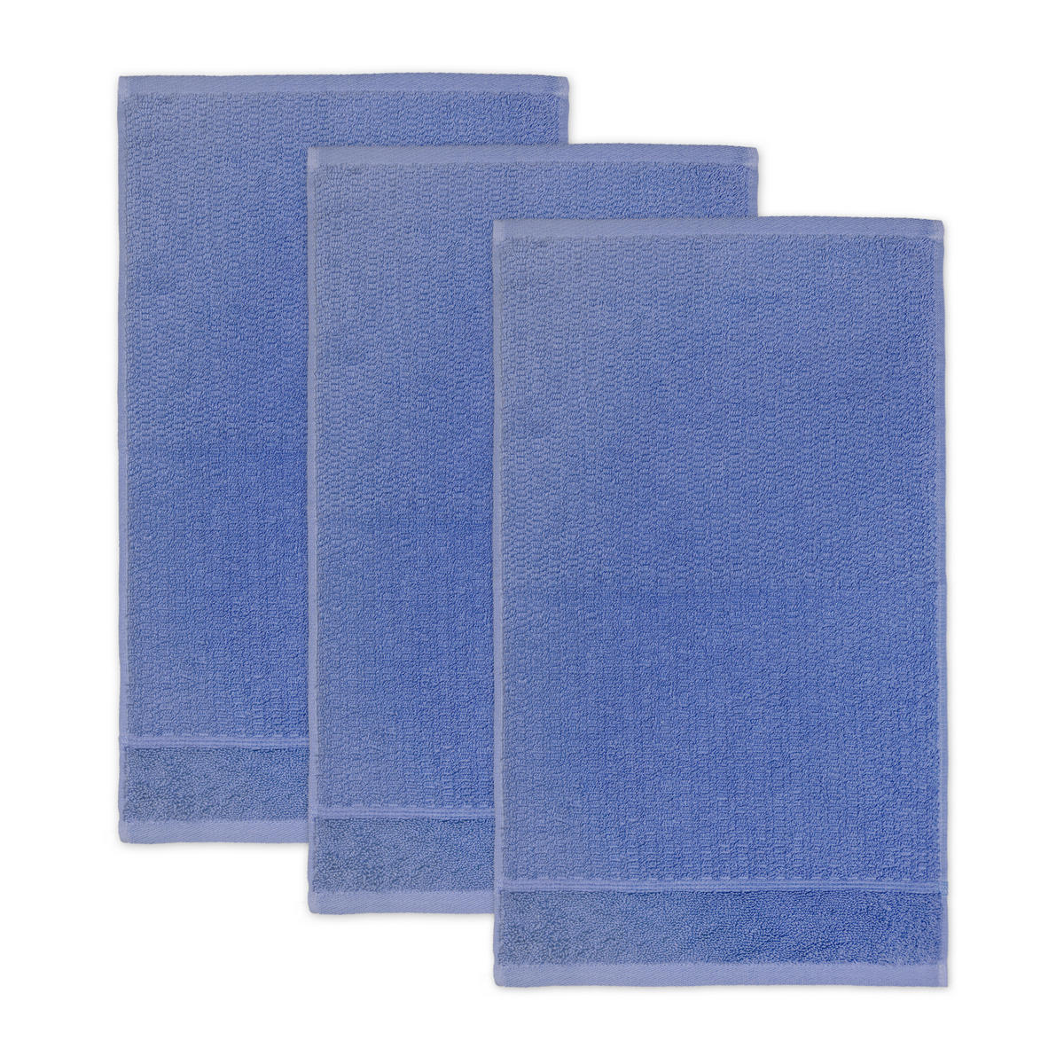 FROTTIERSET FROTTANA PEARL Blau 3-teilig  - Blau, Basics, Textil (30/50cm) - Moeve