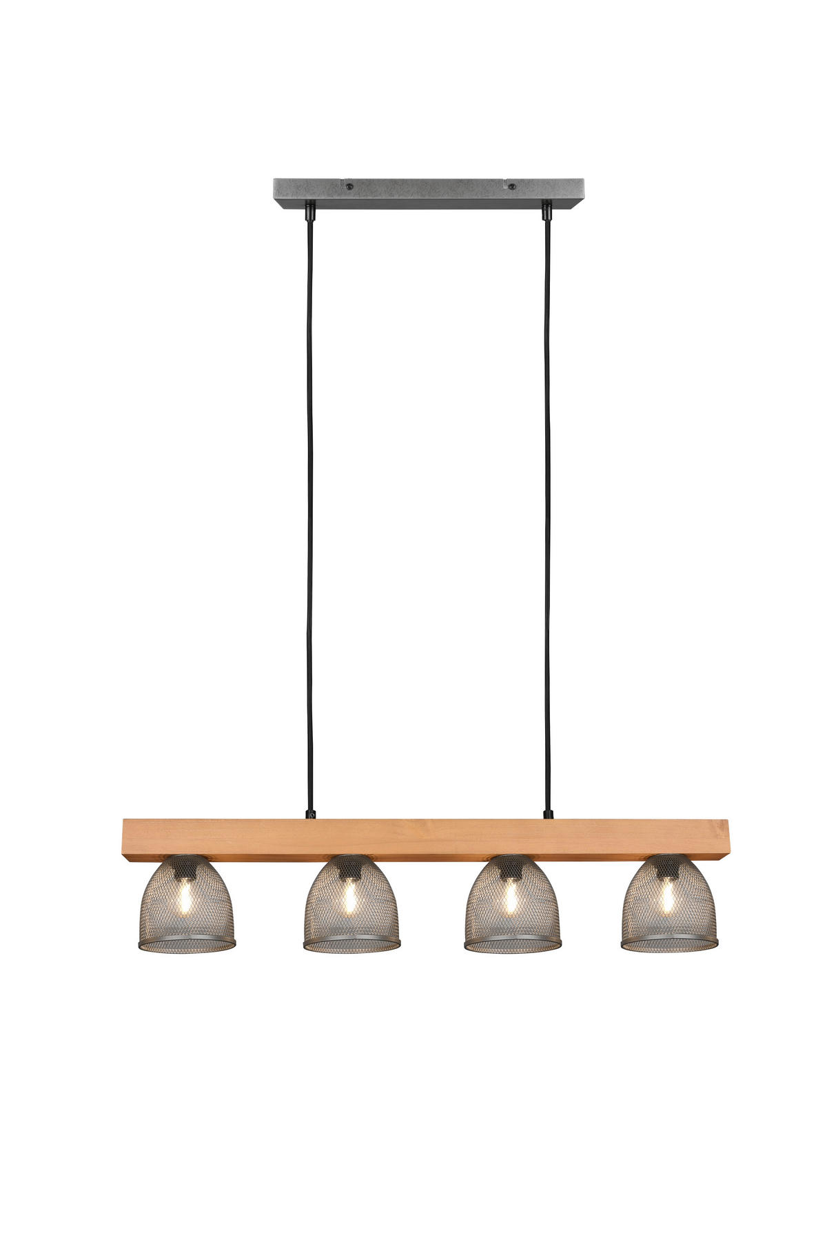 LUSTER   75/150/12 cm     - boja nikla, Prirodno, drvo/metal (75/150/12cm)