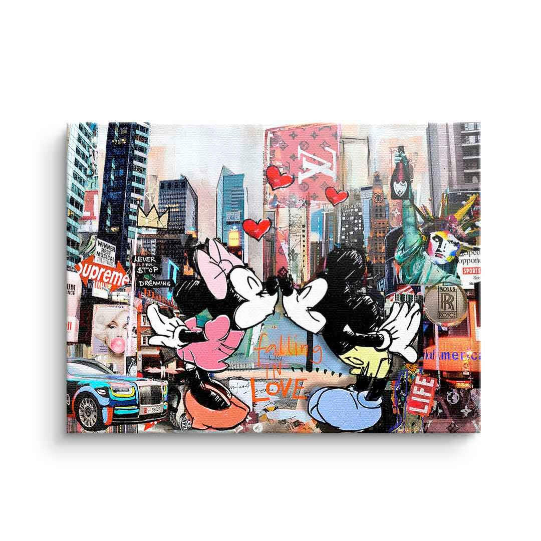 XXXLutz Leinwandbild Kiss in New York Mehrfarbig