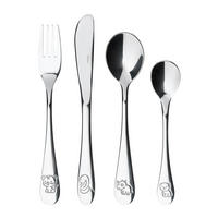 BESTECKSET KM CLASSICO  4-teilig  - Edelstahlfarben, Basics, Metall (21,60/15,20/2,40cm) - Kelomat