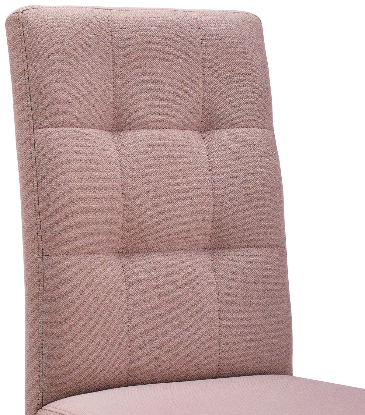 STUHL  in Eisen Webstoff Metall, Textil  - Schwarz/Rosa, Design, Textil/Metall (46/91/61cm) - home24