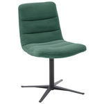 STUHL  in Cord Textil  - Schwarz/Grün, Design, Textil/Metall (52/88/66cm) - Dieter Knoll