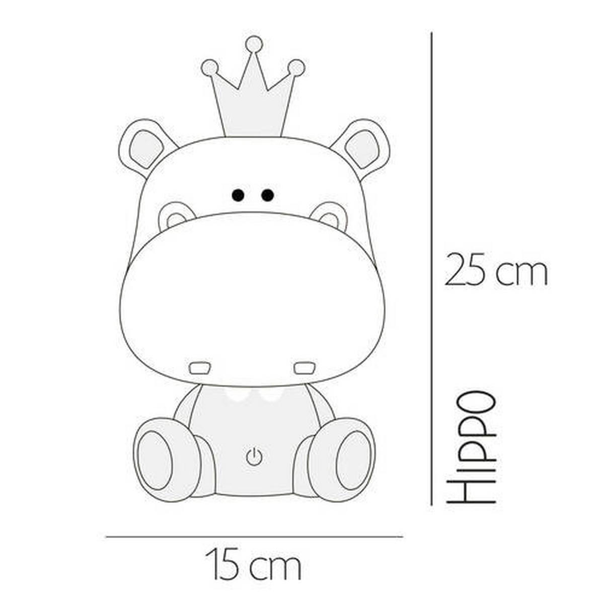 DETSKÁ STOLNÁ LAMPA, 14/14/25 cm - sivá, Basics, plast (14/14/25cm)