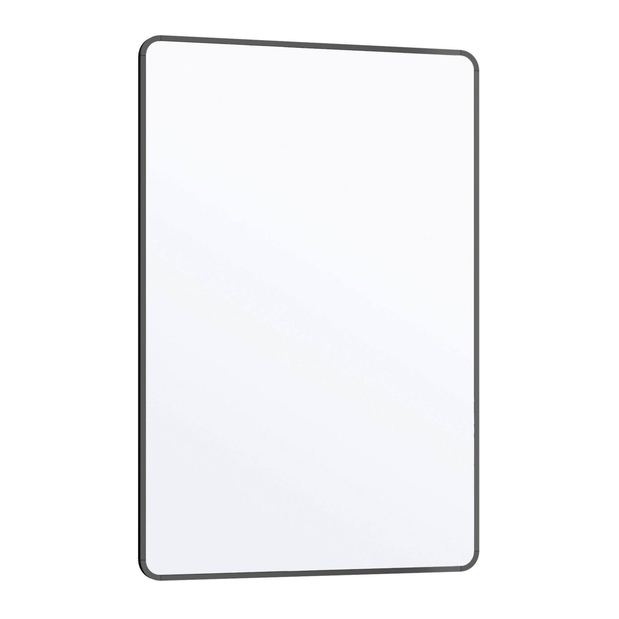 BADEZIMMERSPIEGEL 61/91/1,3 cm  - Schwarz, Trend, Glas/Metall (61/91/1,3cm) - Boxxx