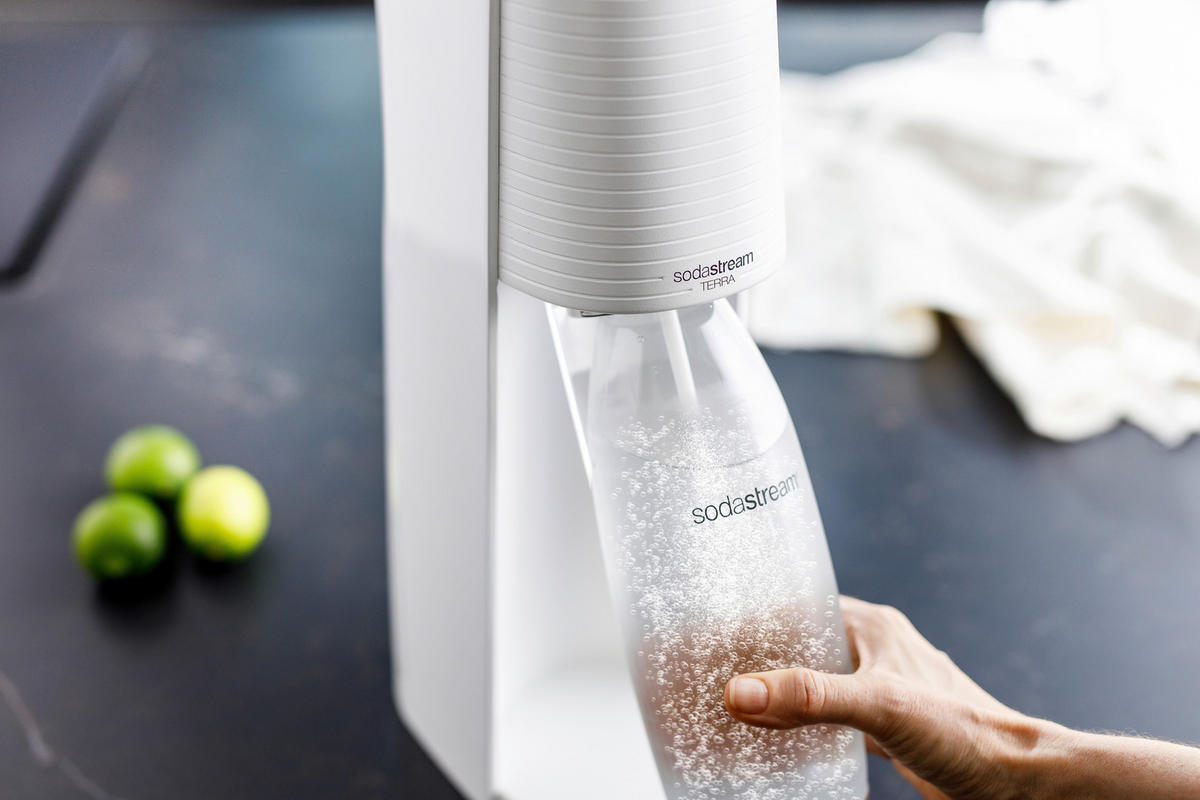 WASSERSPRUDLER TERRA  - Weiß, Basics, Kunststoff (28,2/19,5/43,6cm) - SodaStream