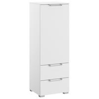 KOMMODE 40/119/42 cm Weiss  - Weiss/Silberfarben, Design, Holzwerkstoff/Kunststoff (40/119/42cm) - Novel