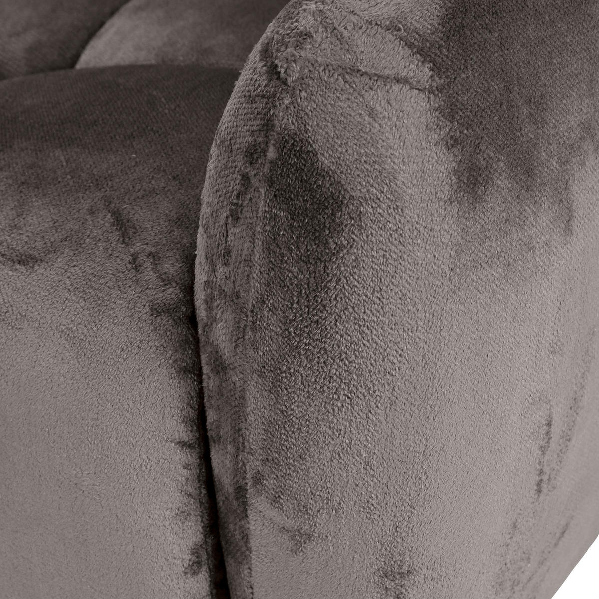 ECKSOFA Grau Flachgewebe  - Schwarz/Grau, MODERN, Kunststoff/Textil (275/235cm) - Landscape