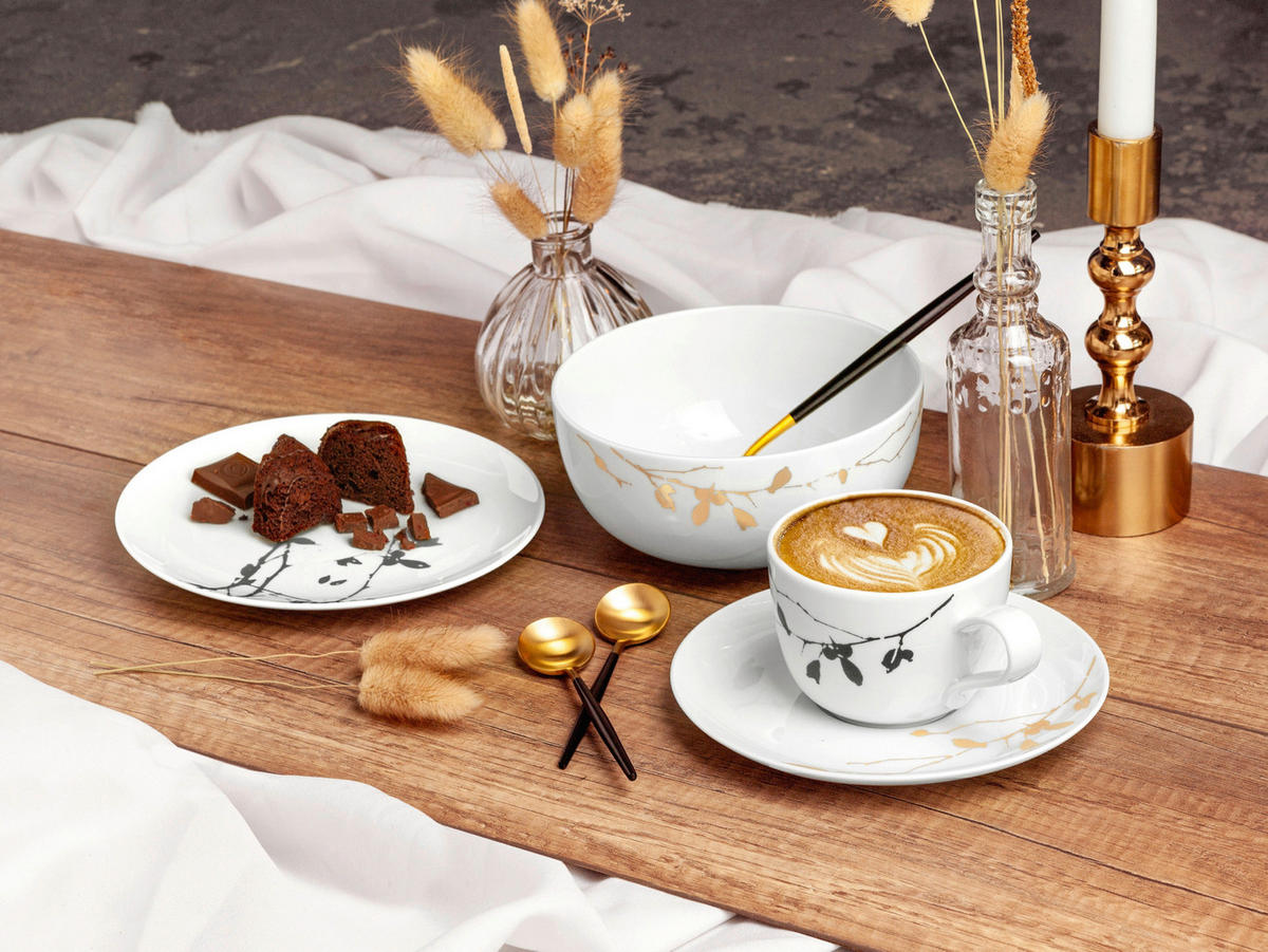 MISKA NA MÜSLI porcelán keramika 15 cm - bílá/barvy zlata, Basics, keramika (15cm) - Seltmann Weiden