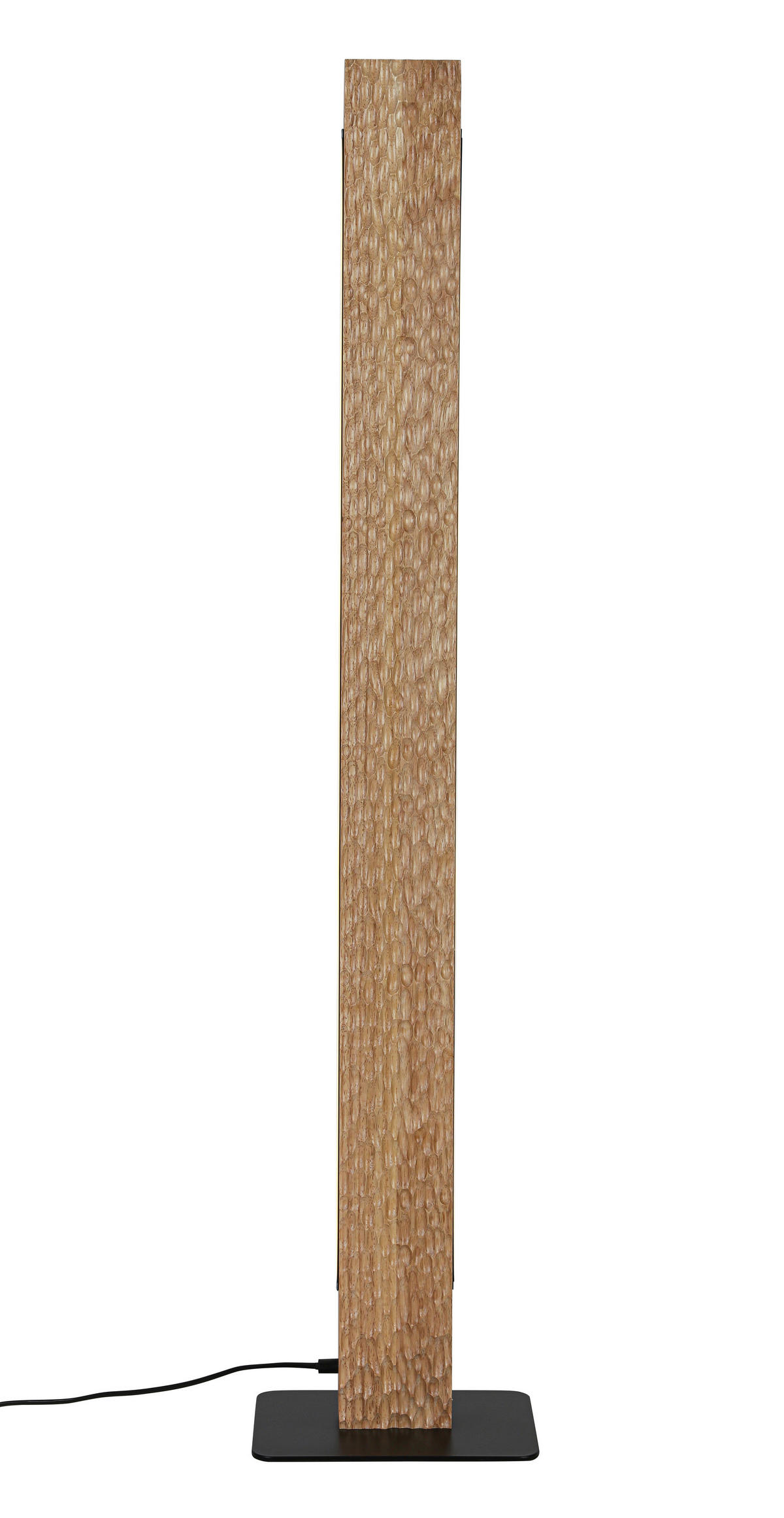 STEHLEUCHTE 18/120/25 cm  - Schwarz/Naturfarben, Trend, Holz/Kunststoff (18/120/25cm) - Collett's Monde