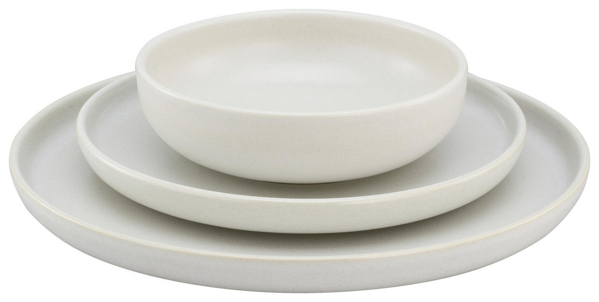 TAFELSERVICE Weiß 12-teilig  - Weiß, Basics, Keramik - Creatable
