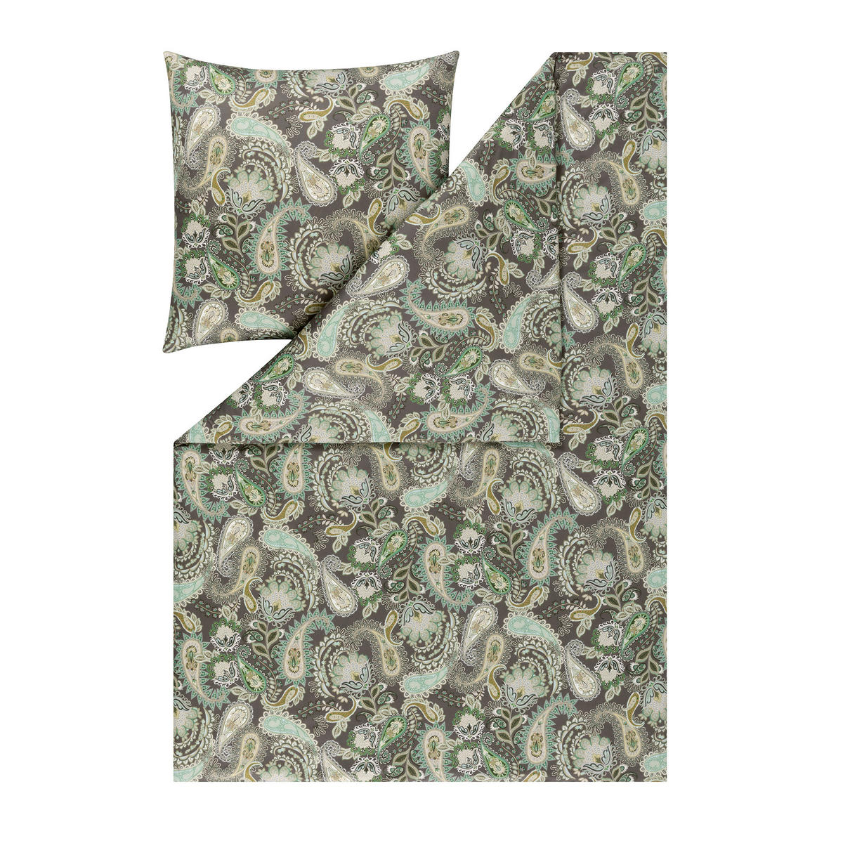 BETTWÄSCHE Atelier Interlock-Jersey 155/220 cm  - Olivgrün, Design, Textil (155/220cm) - Estella